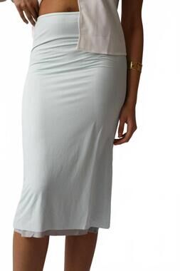 NEW LOUCIA stretchy midi skirt in soft mint
